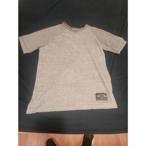 BROKEN THREADS LARGE GREY MENS HENLEY SHIRT